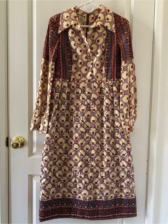 Unbranded Dresses & Skirts - Vintage 1970s Del-Ann's Quilted Prairie Dress Cottagecore Retro Western Boho